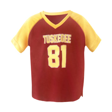 red and gold jersey