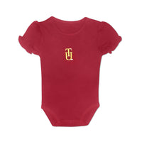 Tuskegee Baby Girl Puff Sleeve Bodysuit - HBCUprideandjoy