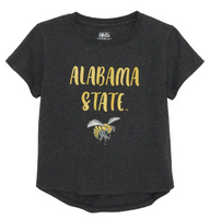 Alabama State University Girls Glitter Hi-Lo Tee