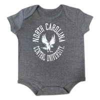 Tiny NCCU Eagle Bodysuit in Gray - HBCUprideandjoy