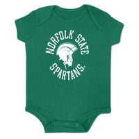 Tiny Norfolk State Spartan Bodysuit in Green - HBCUprideandjoy