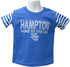 Hampton University Stripe Sleeve Tee - HBCUprideandjoy