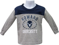 Howard Long-Sleeve Panel Tee - HBCUprideandjoy
