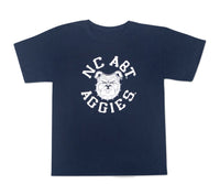 Aggie Boo Glow in the Dark Youth T-Shirt Navy - HBCUprideandjoy