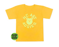 Aggie Boo Glow in the Dark Youth T-Shirt Gold - HBCUprideandjoy