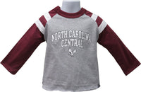 NCCU Rugby Style Long Sleeve Tee - HBCUprideandjoy