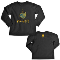 I Love A&T Game Night Long Sleeve T-Shirt Black - HBCUprideandjoy