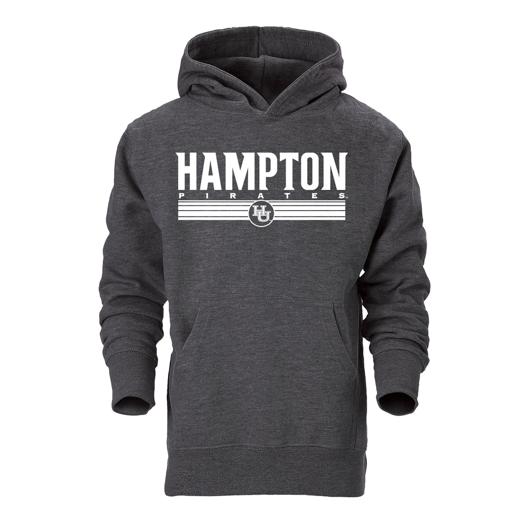Hampton Pirates Classic Youth Hoodie in Gray