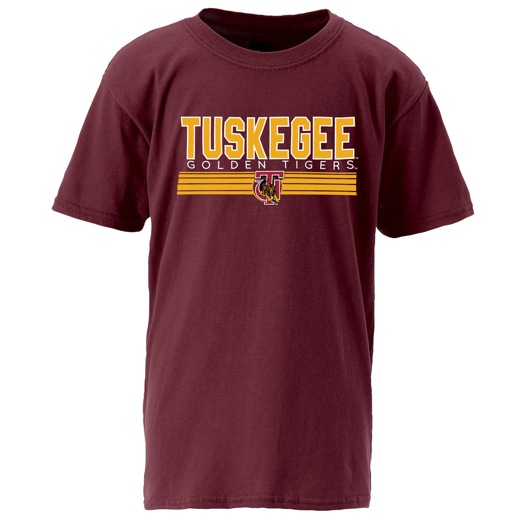 Tuskegee Golden Tigers Classic Tee in Maroon