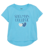 Spelman College Girls Glitter Hi-Lo Tee