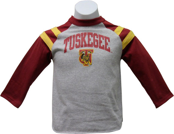 Tuskegee Rugby Style Long Sleeve Tee - HBCUprideandjoy