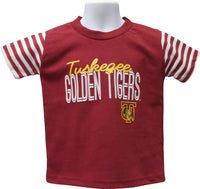 Tuskegee Stripe Sleeve Tee - HBCUprideandjoy