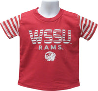 WSSU Stripe Sleeve Tee - HBCUprideandjoy